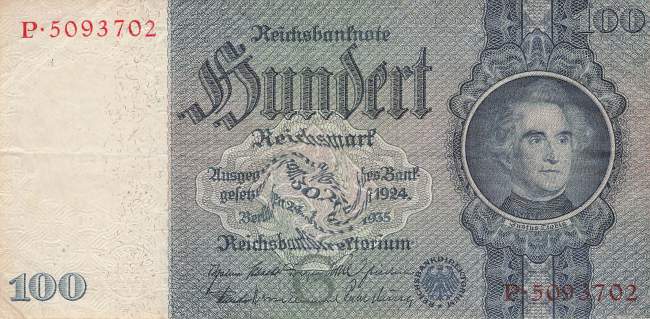 100 Mark 1935 ro.176a G/P